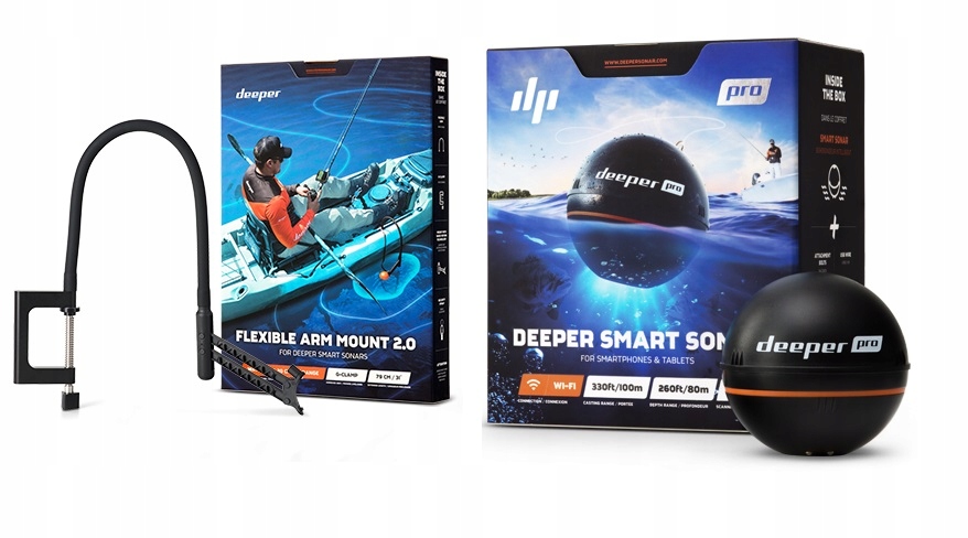 Deeper pro купить. Эхолот Deeper Pro+2. Крепление Deeper flexible Arm 2.0.