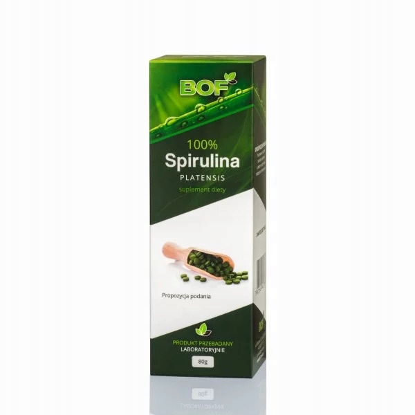 Spirulina Platensis 100% w tabletkach BOF 80 g