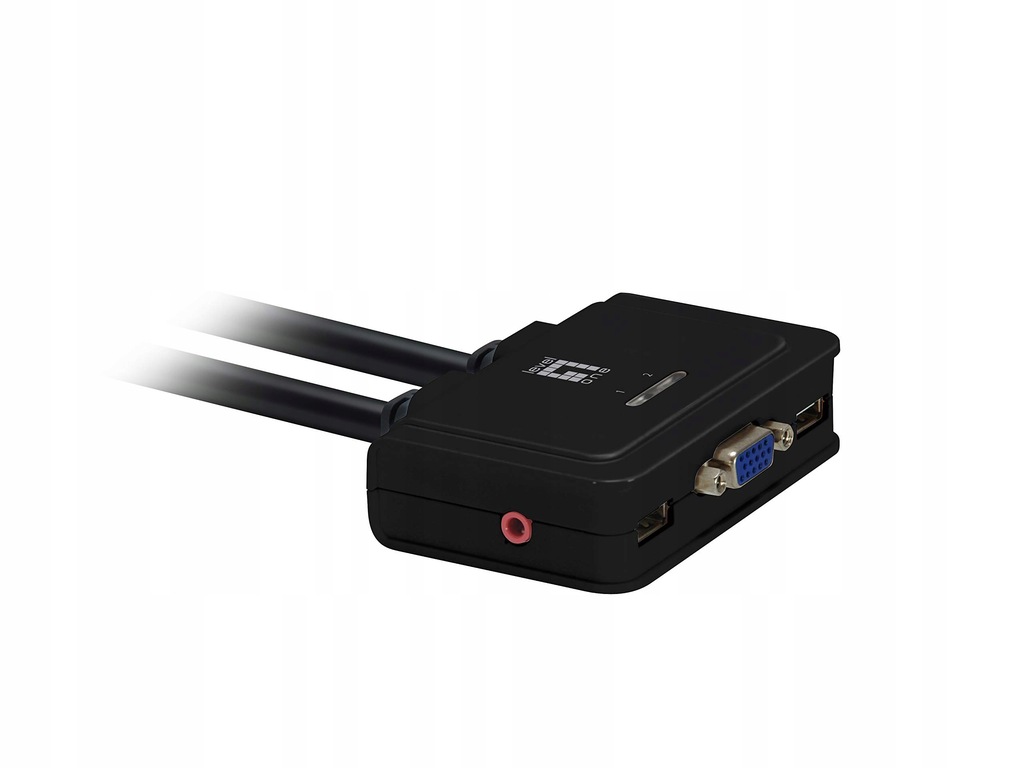 Przełącznik KVM LevelOne 2X USB KVM-0223 z dźwiękiem