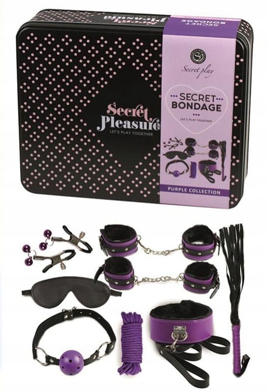 Secret Bondage - Set 8 pcs Purple & Black