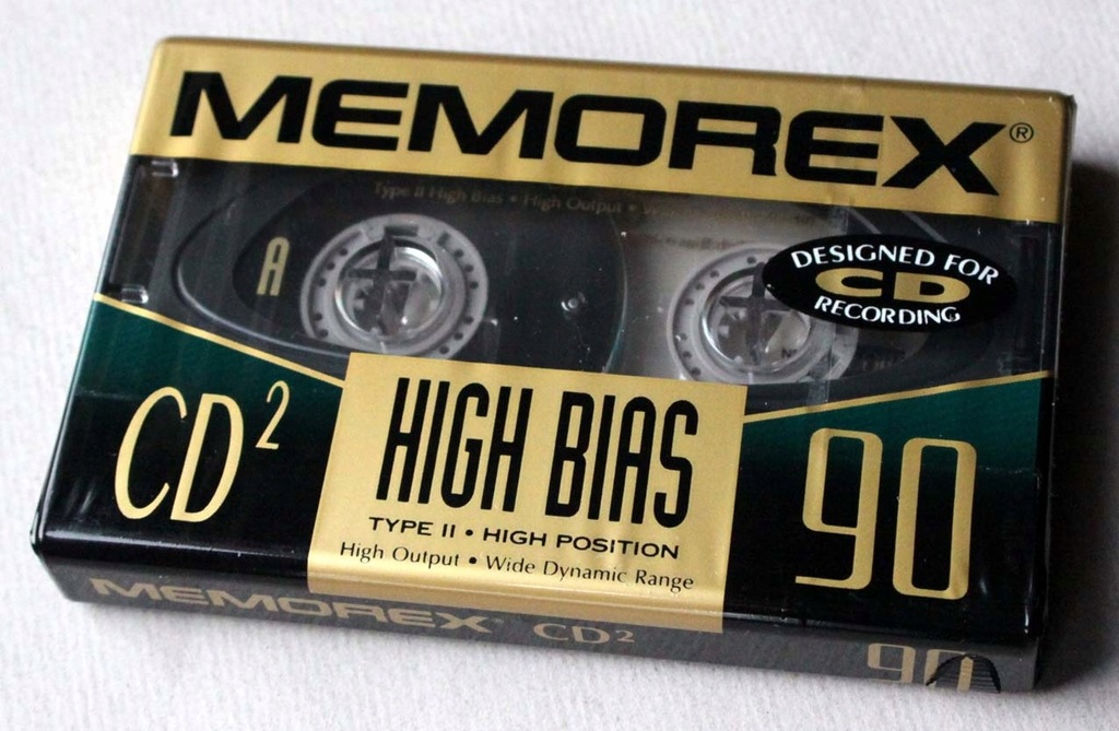 Memorex CD2 90, rok 1995, USA.