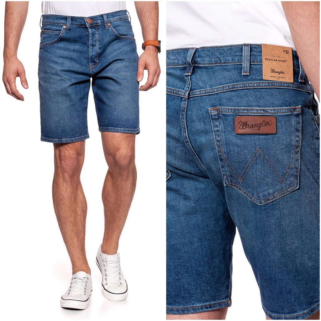 WRANGLER REGULAR SHORT MĘSKIE SZORTY JEANSOWE W29