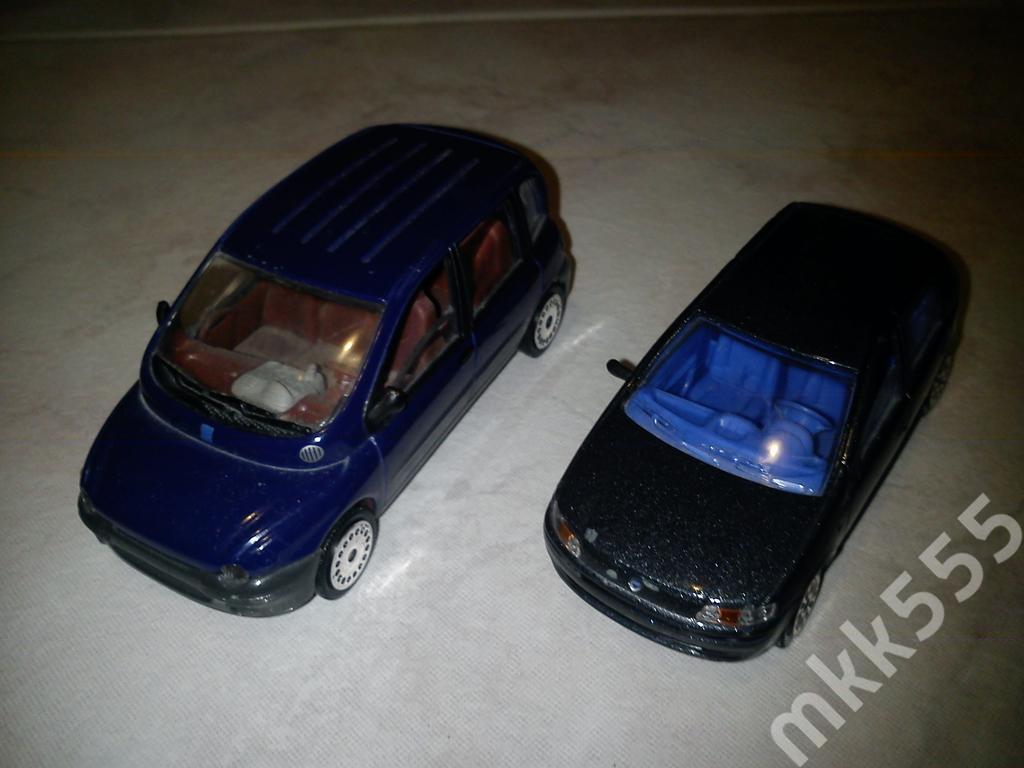Multipla + Punto - samochody zabawki - zestaw 2