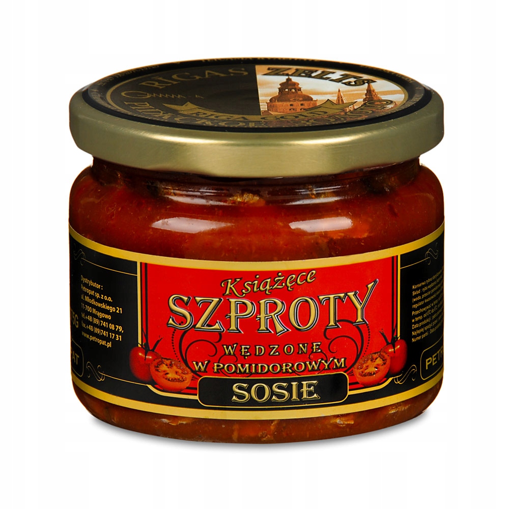 .Książęce Szproty wędzone w sosie pomidorowym 250g
