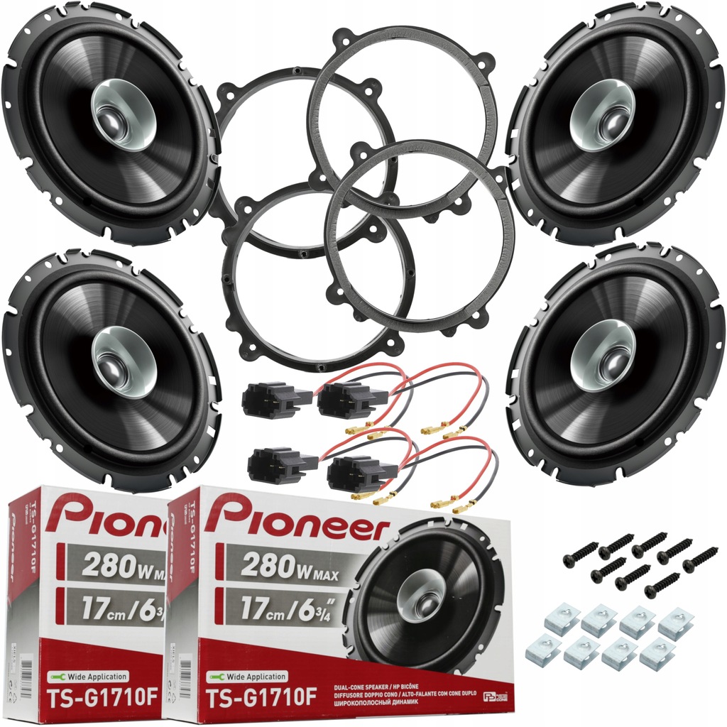 4 GŁOŚNIKI PIONEER CHEVROLET CAPTIVA OPEL ANTARA DYSTANSE DRZWI PRZÓD I TYŁ