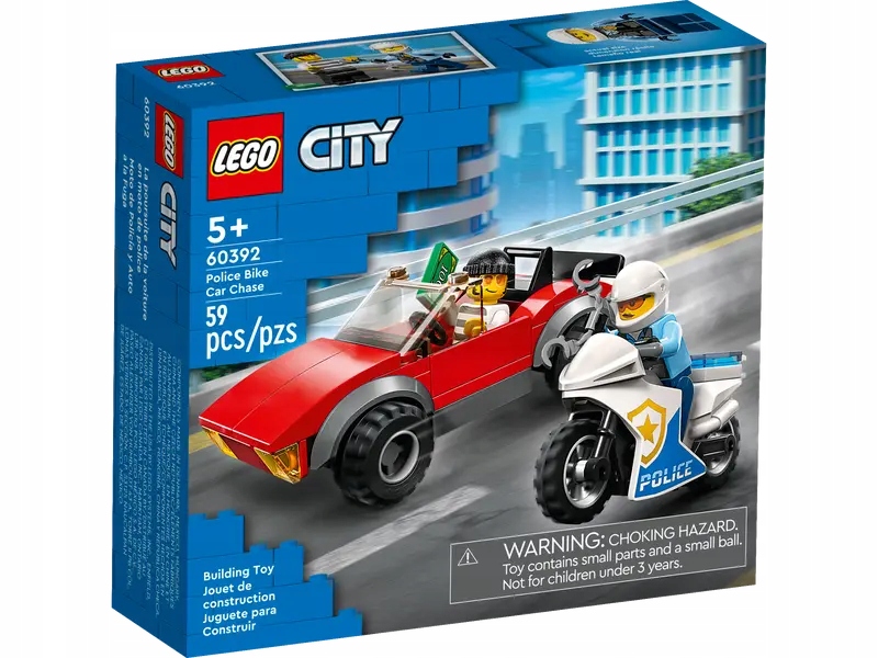 Lego CITY 60392 Motocykl policyjny - pościg