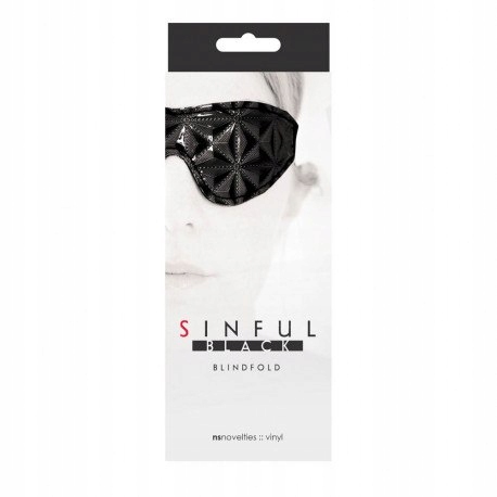 Maska Maska na Oczy SINFUL BLINDFOLD BLACK