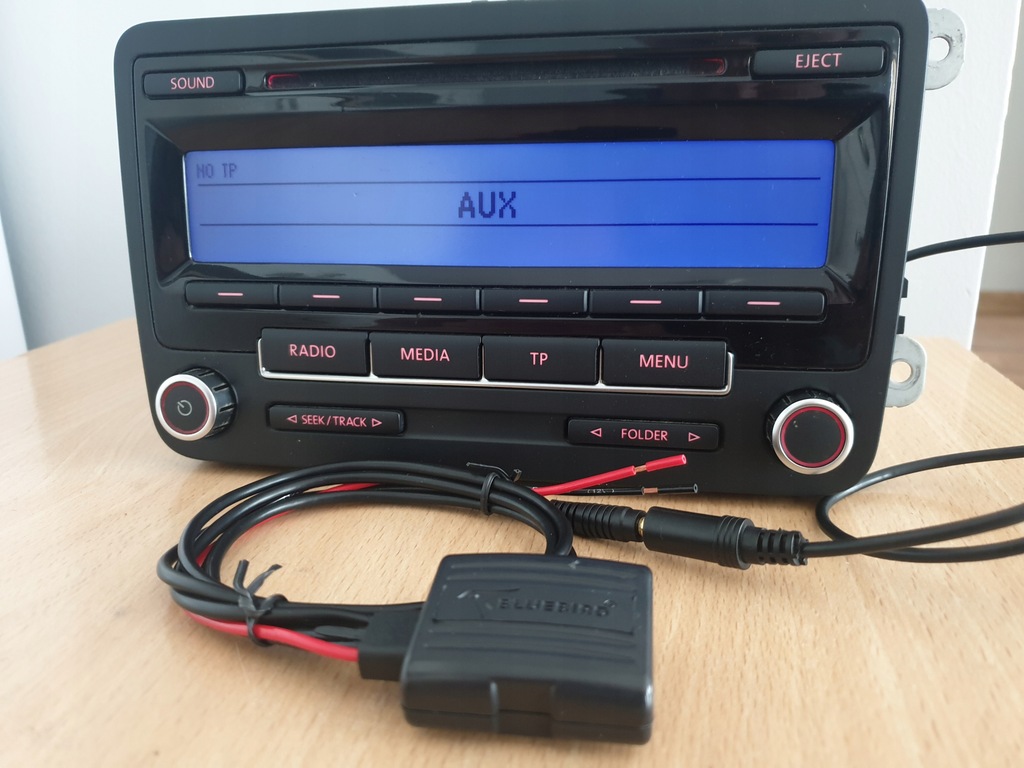 VW RCD 310 radio montaz i aktywacja Bluetooth