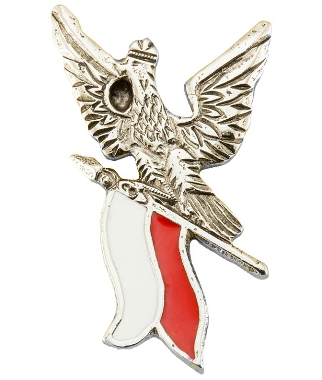 Przypinka pins wpinka orzeł z flagą Polski symbol