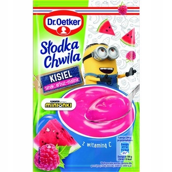 Dr. Oetker Słodka Chwila Minionki Kisiel arbuz malina 29g