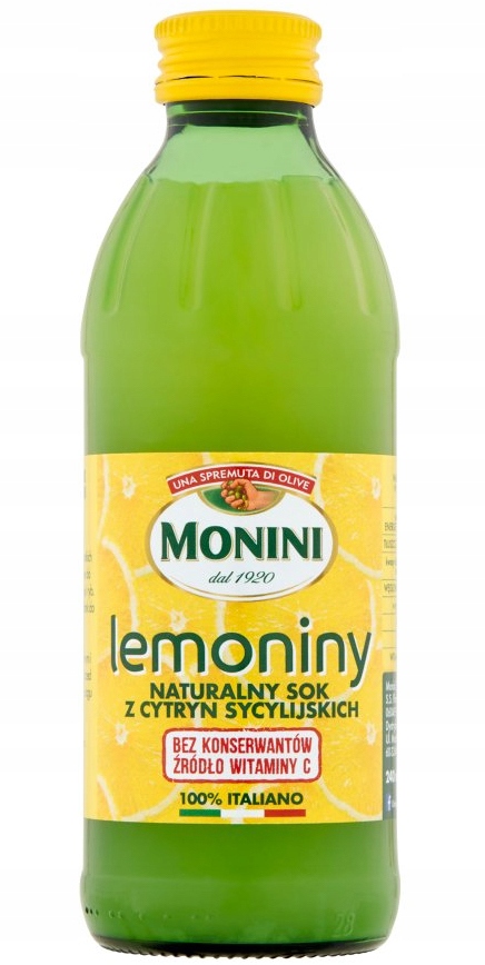 NATURALNY SOK Z CYTRYN LEMONINY MONINI 240ML