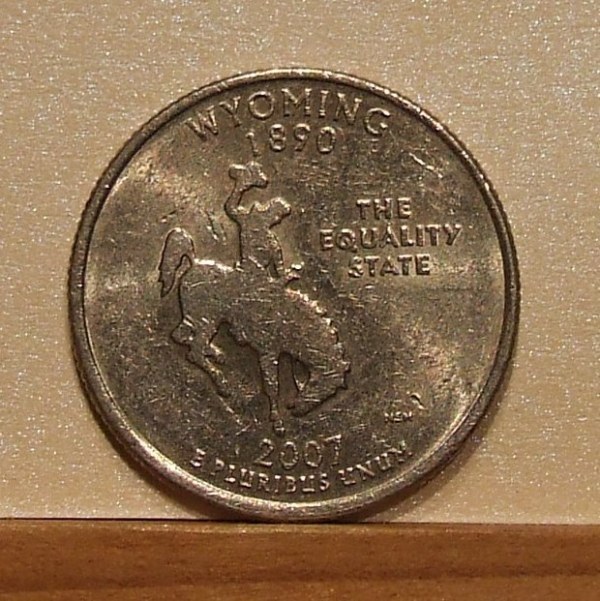 25 c USA - WYOMING "STATE QUARTERS" Rodeo :)