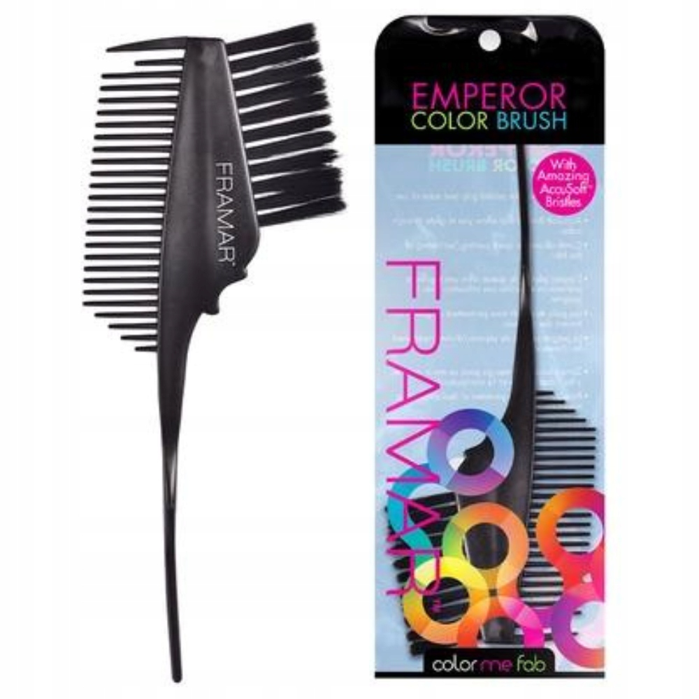 FRAMAR PĘDZEL DO KOLORYZACJI Z GRZEBIENIEM CZARNY