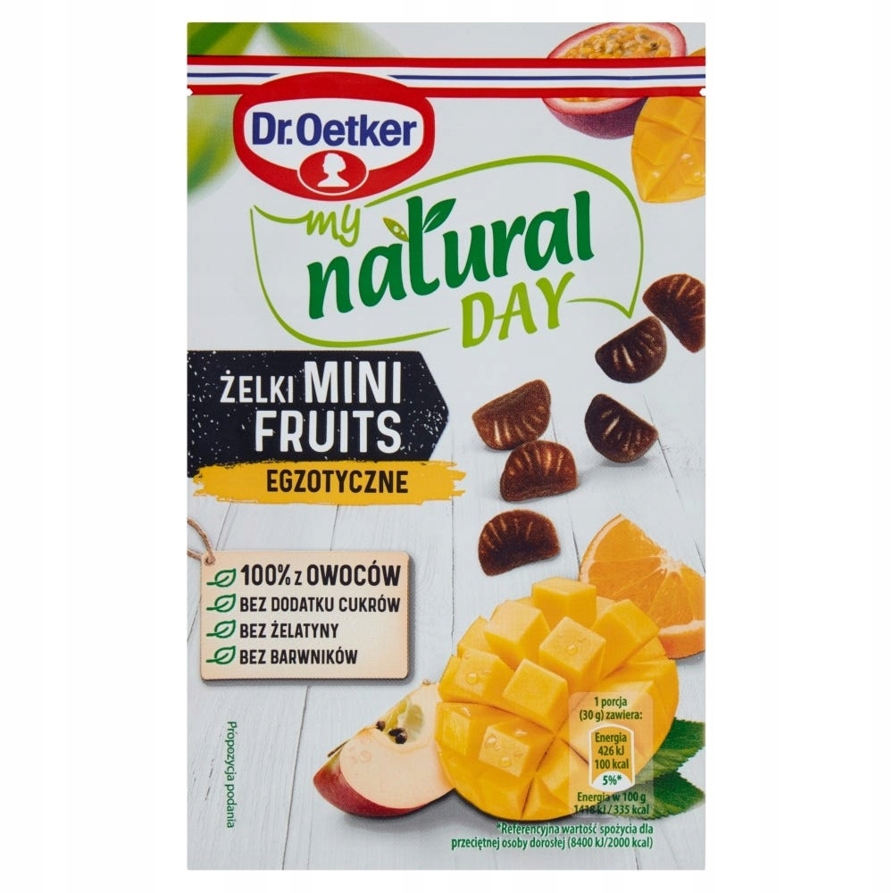 Dr. Oetker my natural day Żelki mini fruits 30 g