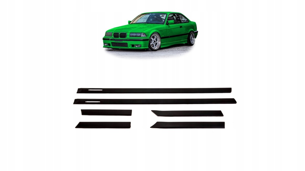 Listwy BMW 3 E36 Bok 6szt. Black