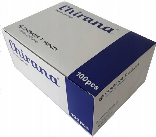 Strzykawka insulinowa Chirana 0,5ml G30 x 8 mm U-100 Strzykawki insulinowe
