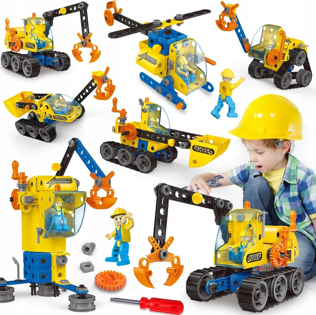 D1966 Zabawka budowlana dla dzieci w wieku 6-12 lat 6 w 1