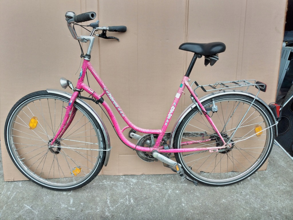 rower damski różowy tani 11928994697 oficjalne archiwum Allegro