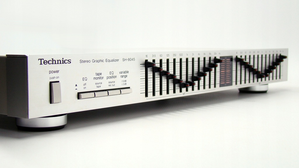 Mega stan - profesjonalny korektor TECHNICS SH-8045 Silver - 16Hz do 32kHz!