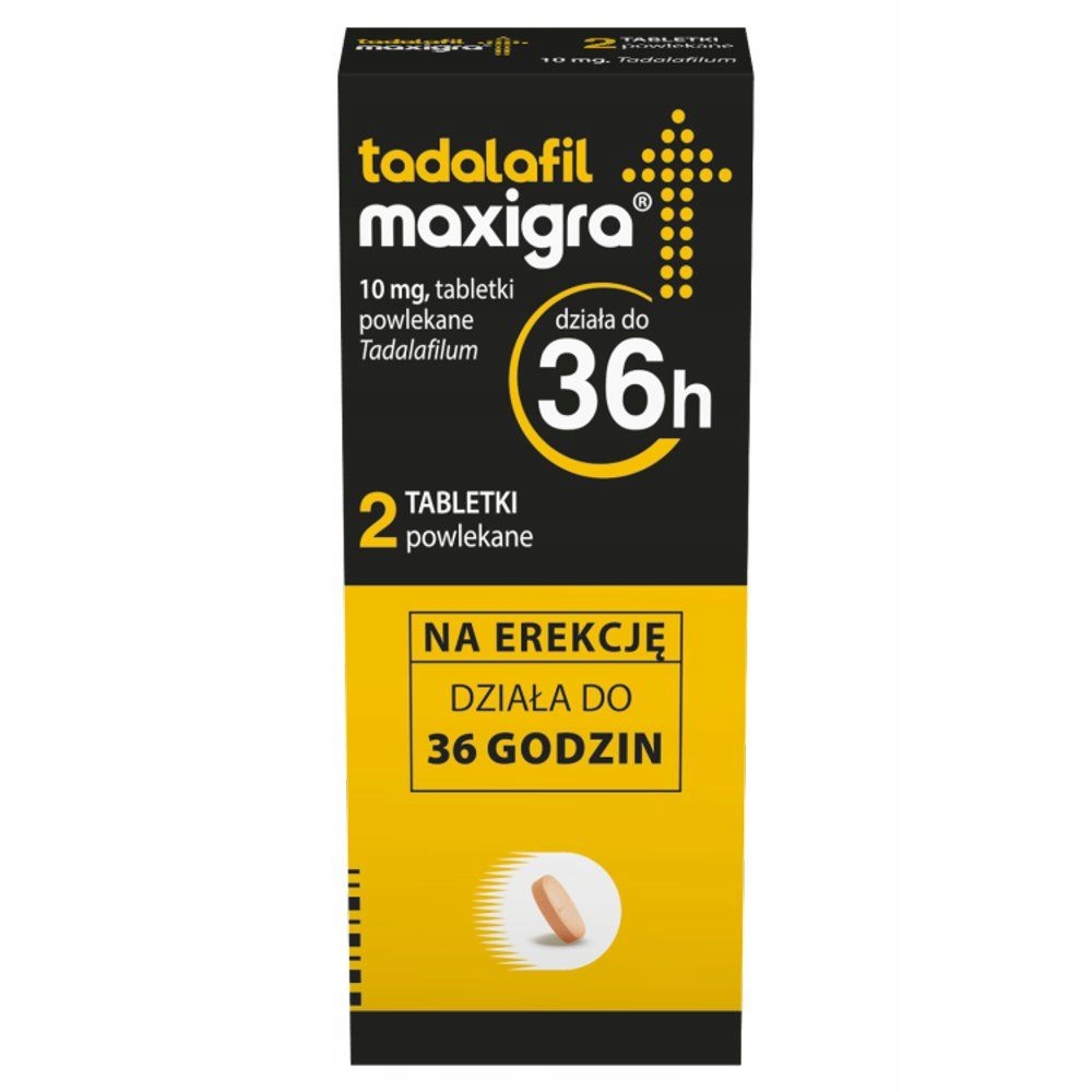 Tadalafil Maxigra 10 mg 2 tabletki potencja sex