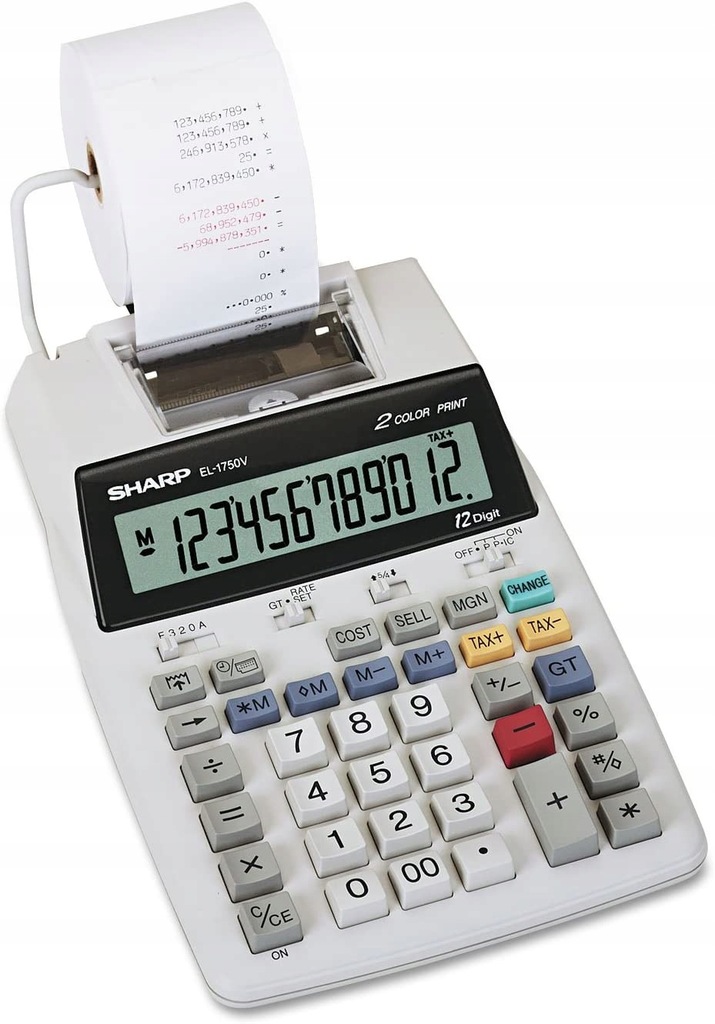 Kalkulator z drukarką Sharp EL-1750V