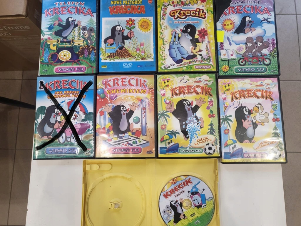 Krecik zestaw bajek 8 sztuk płyty dvd