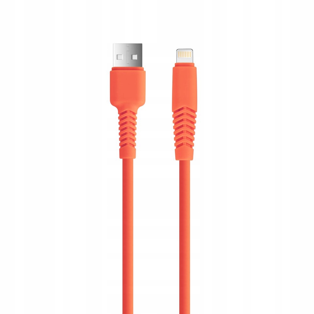 Kabel USB - Lightning 1,5 m 2,1A pomarańczowy
