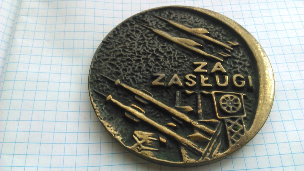 LWP wojsko Bytom za zasługi brąz odlew medal PRL