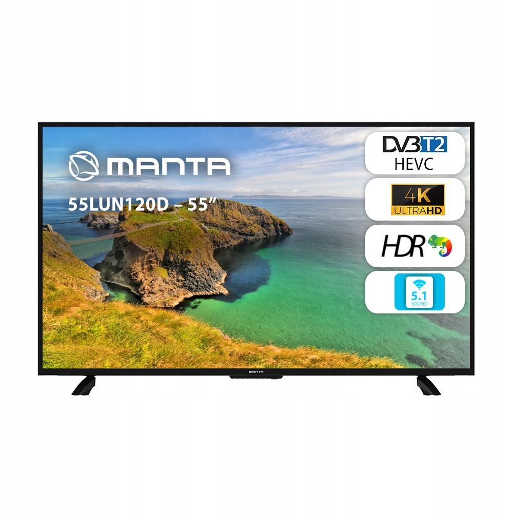 Telewizor Manta 55LUN120D 55' LED 4K 60Hz DVB-T2
