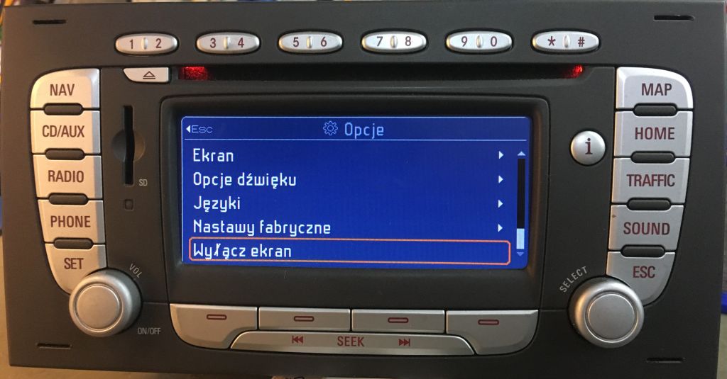 Radio nawigacja Ford C-Max LSRNS mapy lektor PL