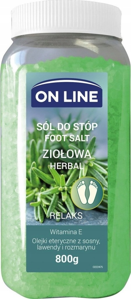 - On Line Sól do stóp ziołowa - Relaks 800g