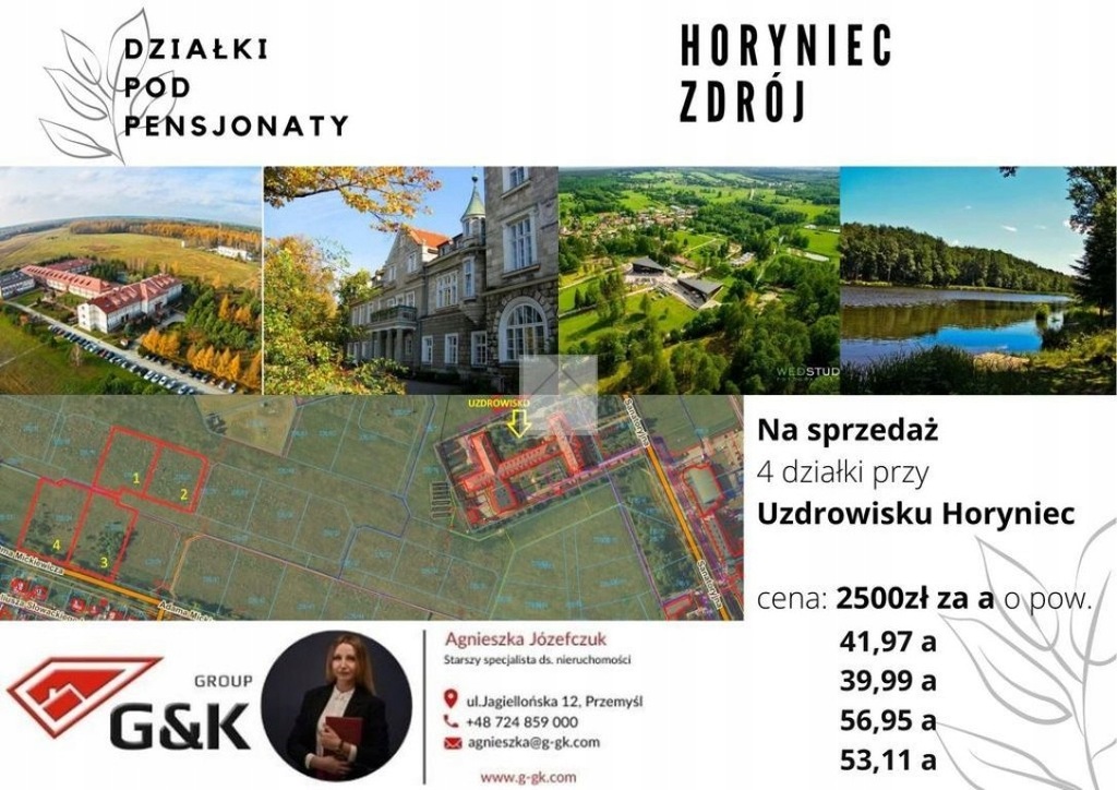 Działka, Horyniec-Zdrój, 19200 m²