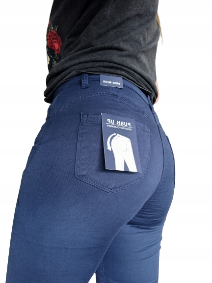 Spodenki rybaczki jeansowe Push-up Modelujące 48