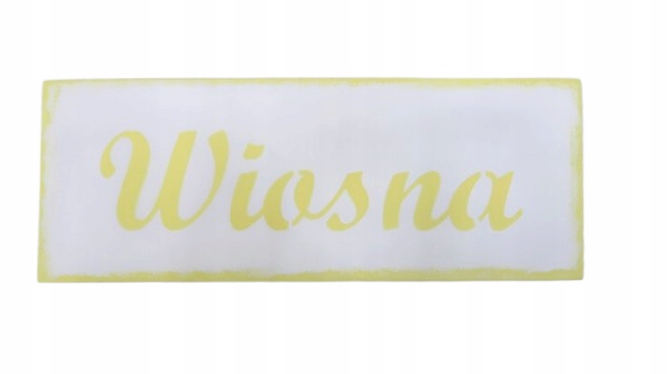 Drewniana tabliczka ozdobna Wiosna 15 x 40 cm