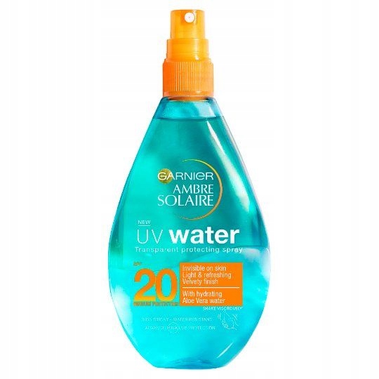 GARNIER AMBRE SOLAIRE UV WATER SPF20 SPRAY OCHRONN