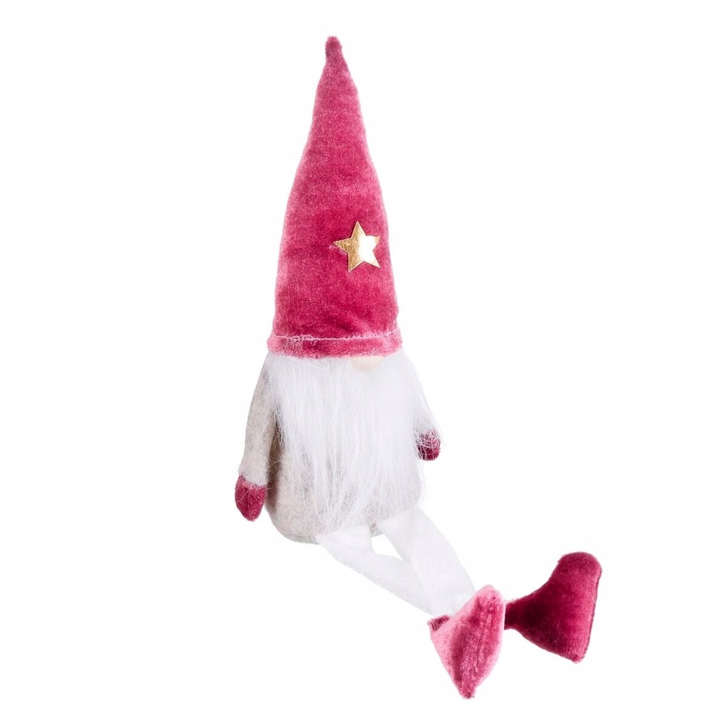 ozdoby świąteczne Biały Różowy Piasek Materiał 30 cm