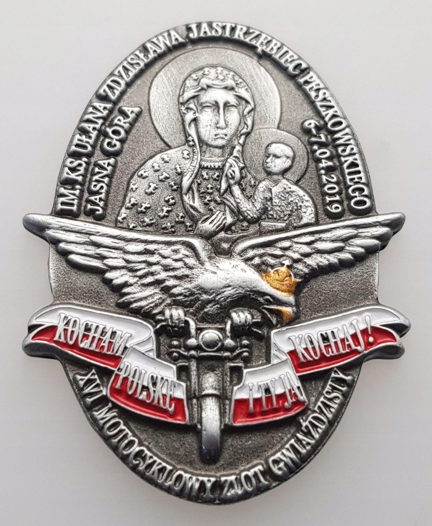 Znaczek, odznaka, blacha zlotowa, motocyklowa -243