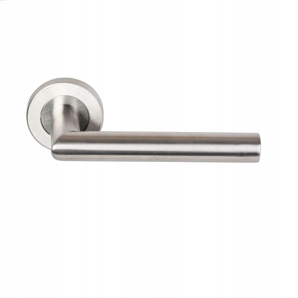 PARA OKRĄGŁYCH KLAMEK DO DRZWI Z ROZETAMI "ELSA VIF" ZE STALI