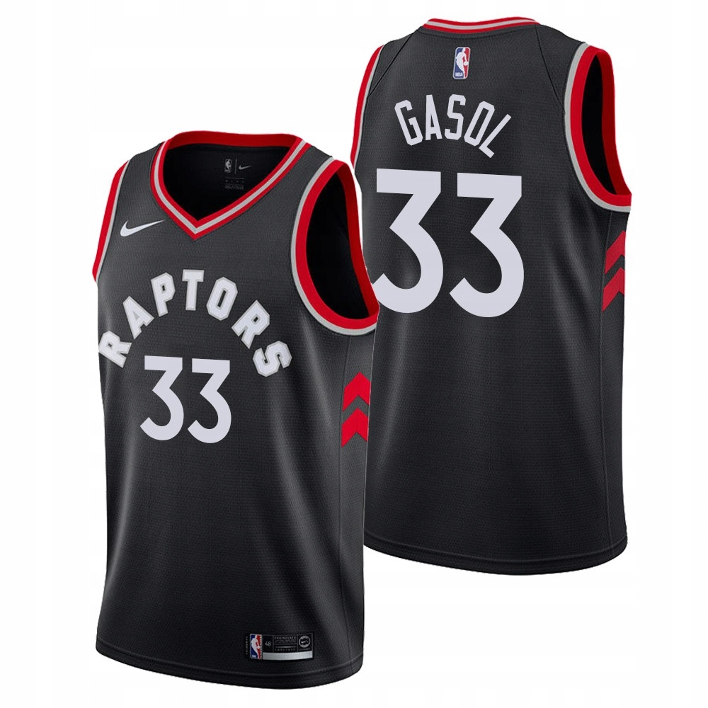 NBA Raptors # 33 Gasol Koszykówka Koszulkas-L
