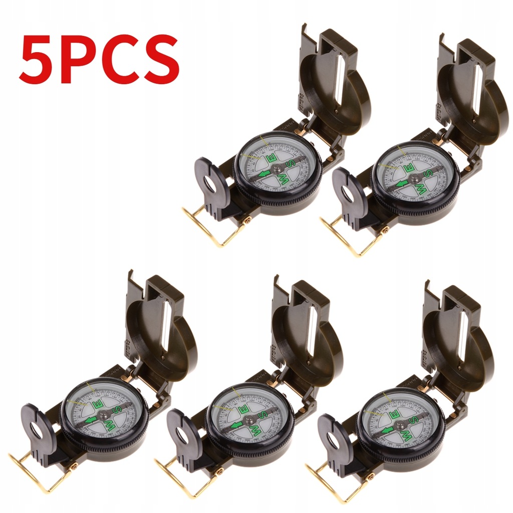 1-5PCS Portable Compass Military Outdoor Camping F