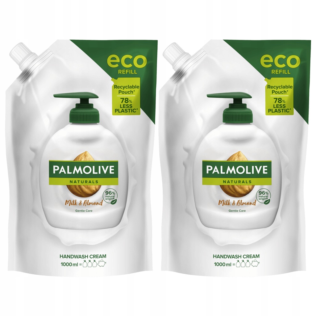 Palmolive Milk Almond Mleko Migdał mydło w płynie ZAPAS 2x 1L