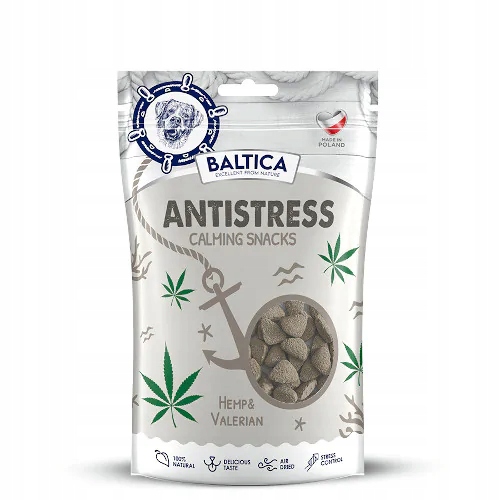 Przysmaki BALTICA Antistress dla psów z konopią 150g