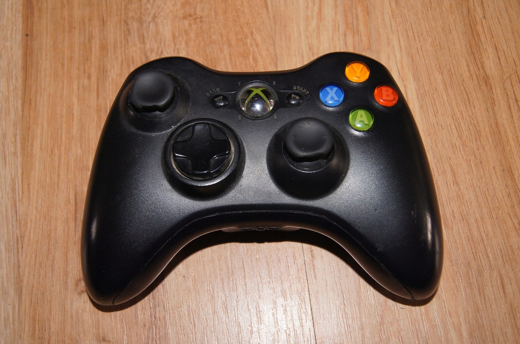 pad do xbox 360 black czarny bezprzewodowy