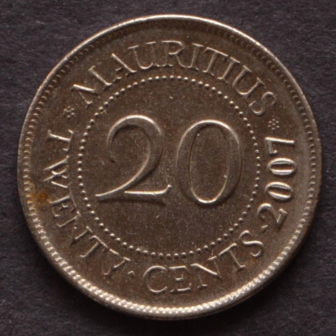 Mauritius - 20 centów 2007