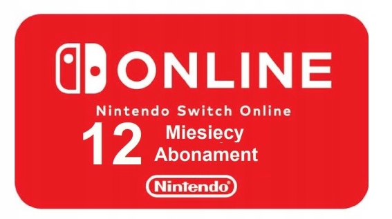 Nintendo Switch Online 12 miesięcy KOD eShop