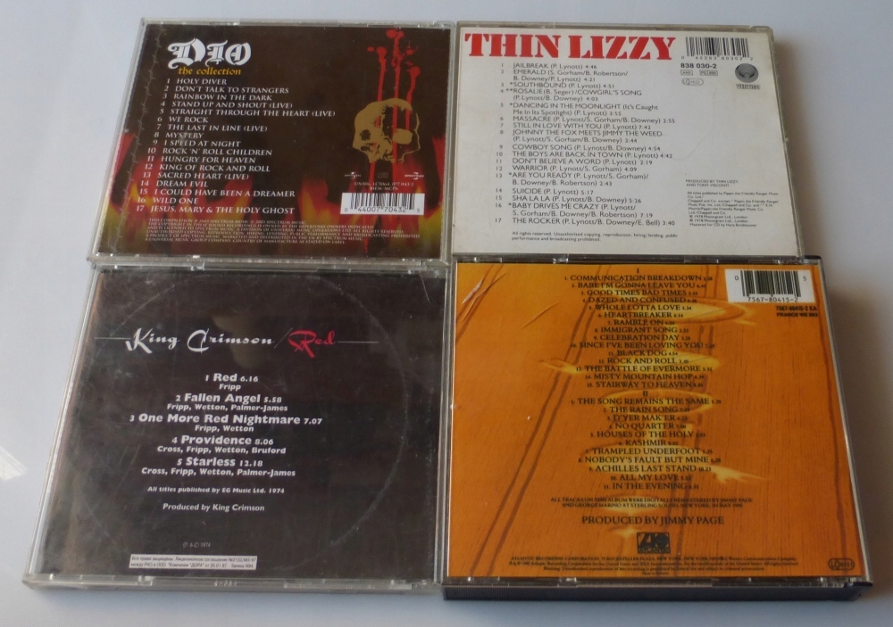 PŁYTY CD LED ZEPPELIN DIO THIN LIZZY KING CRIMSON 11251452236