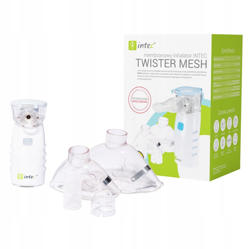 Inhalator membranowy podróżny Intec Twister Mesh