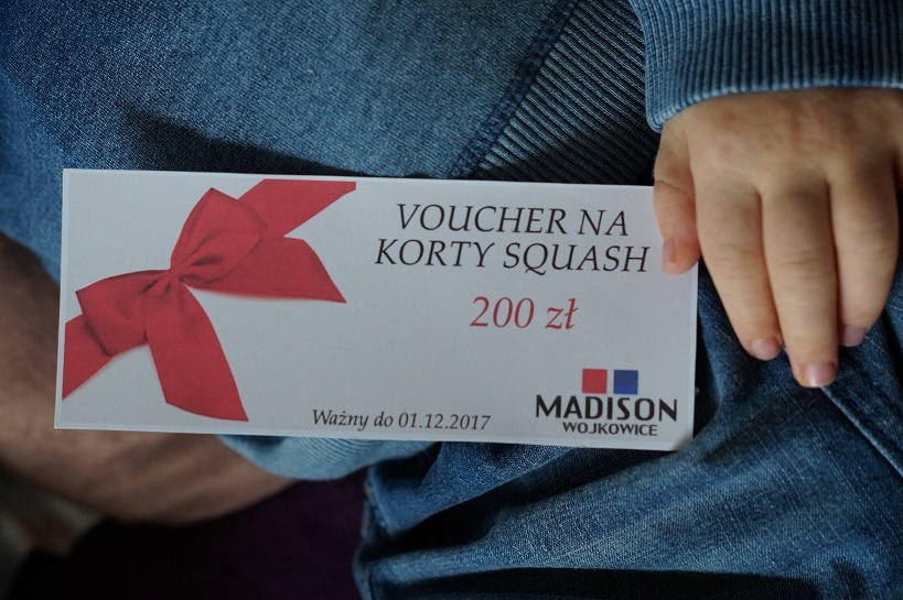 VOUCHER na korty squasha - Madison w Wojkowicach