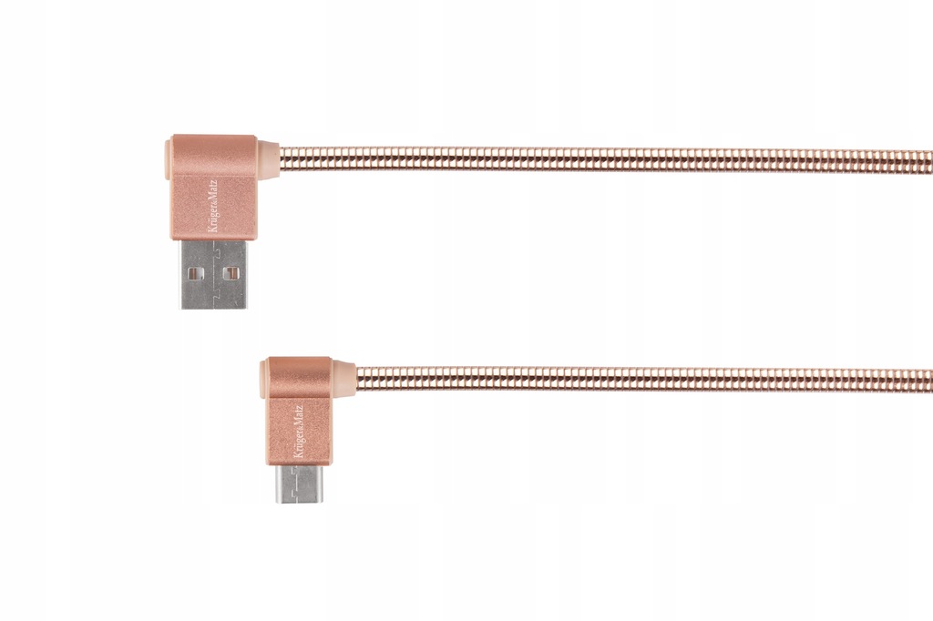 Kabel USB - wtyk kątowy typu C 1m 3A Kruger&M