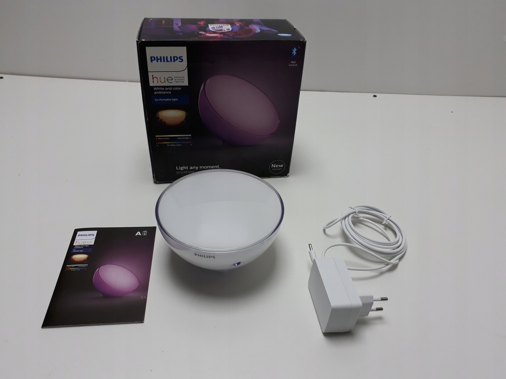 Lampa Przenosna Philips Hue Go Bluetooth Rgb 2p100 9103317391 Oficjalne Archiwum Allegro